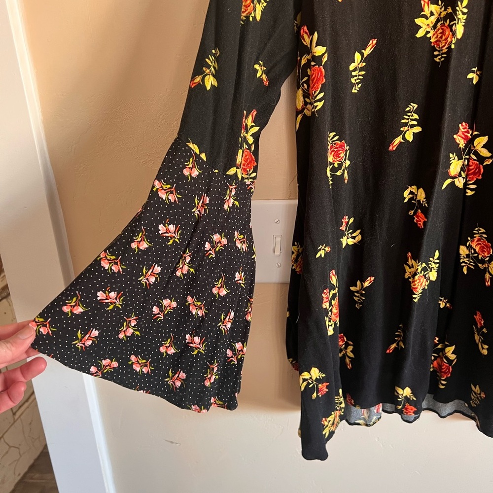 NWOT Free People Tate Tunic Floral Dress M - Picture 4 of 5